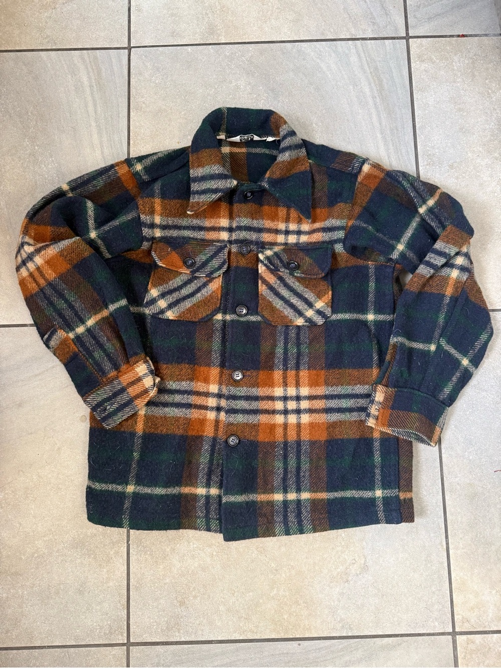 Vintage Woolrich Wool Plaid Shirt Jacket Shacket